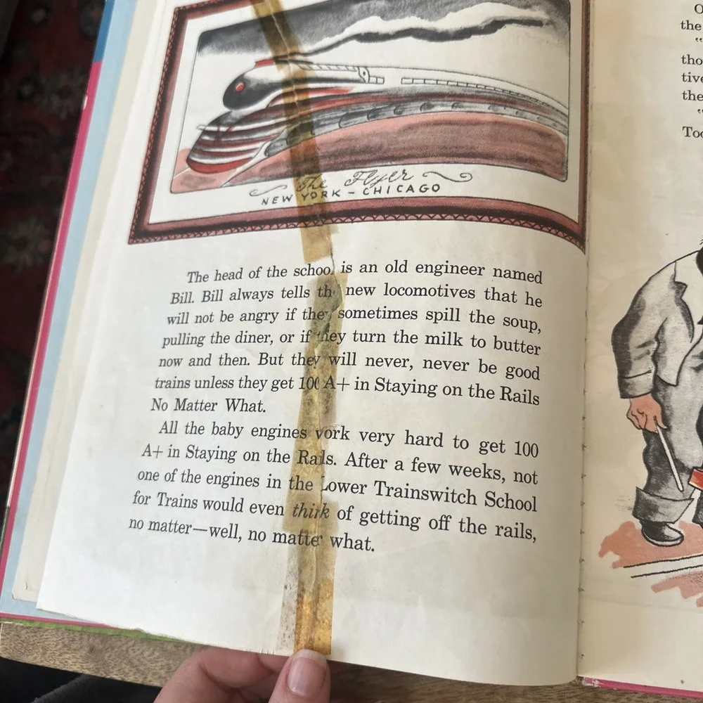 Vintage 1945 Golden Book TOOTLE train wt RARE Large 1st edition Acceptable-